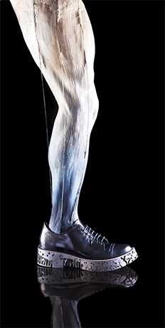 采用灵活的聚合物激光烧结制成的鞋底（设计和来源：Ross Barber）