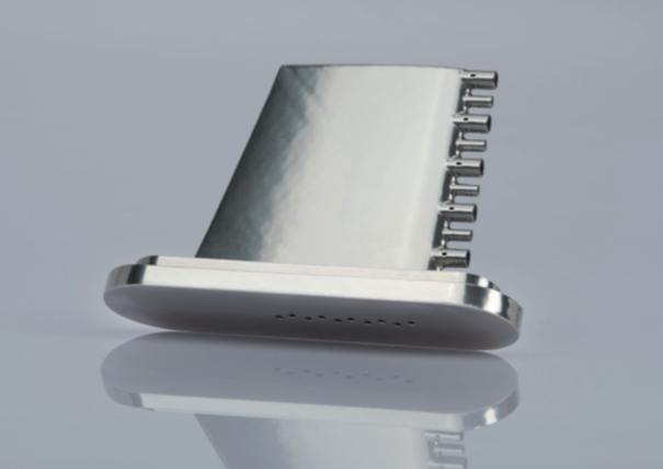 极其坚固耐用:这款紧凑型流体测量探头采用一体式结构,借助工业 3D 打印技术制造而成 (来源:EOS GmbH,Vectoflow)。